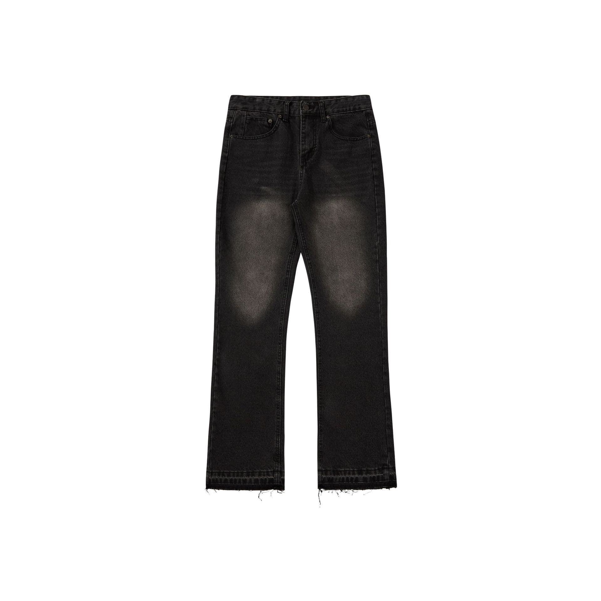 Men's Clothing Cleanfit Black Tassel 507 Jeans Vintage Washed Distressed Trousers