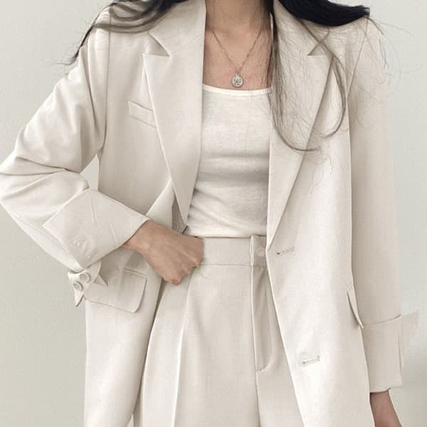 Women's Clothing High End Spring And Autumn Design Thin Niche Professional Suit Temperament Slim Fit Small Suit Two Piece Suit
