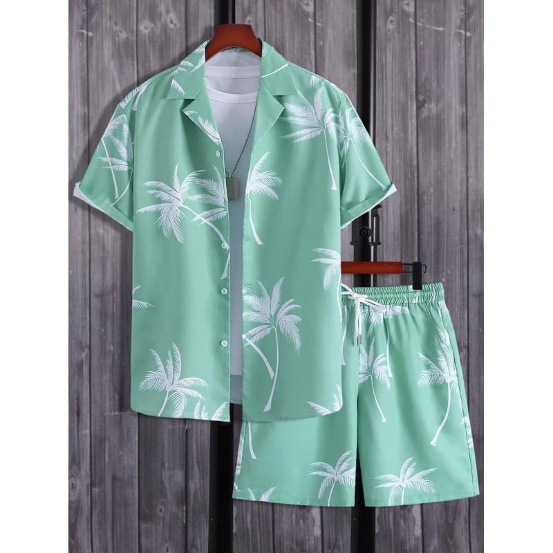 Men's Hawaiian Shirt - Summer Short Sleeve Casual Button Down Shirt For Beach Vacation​​