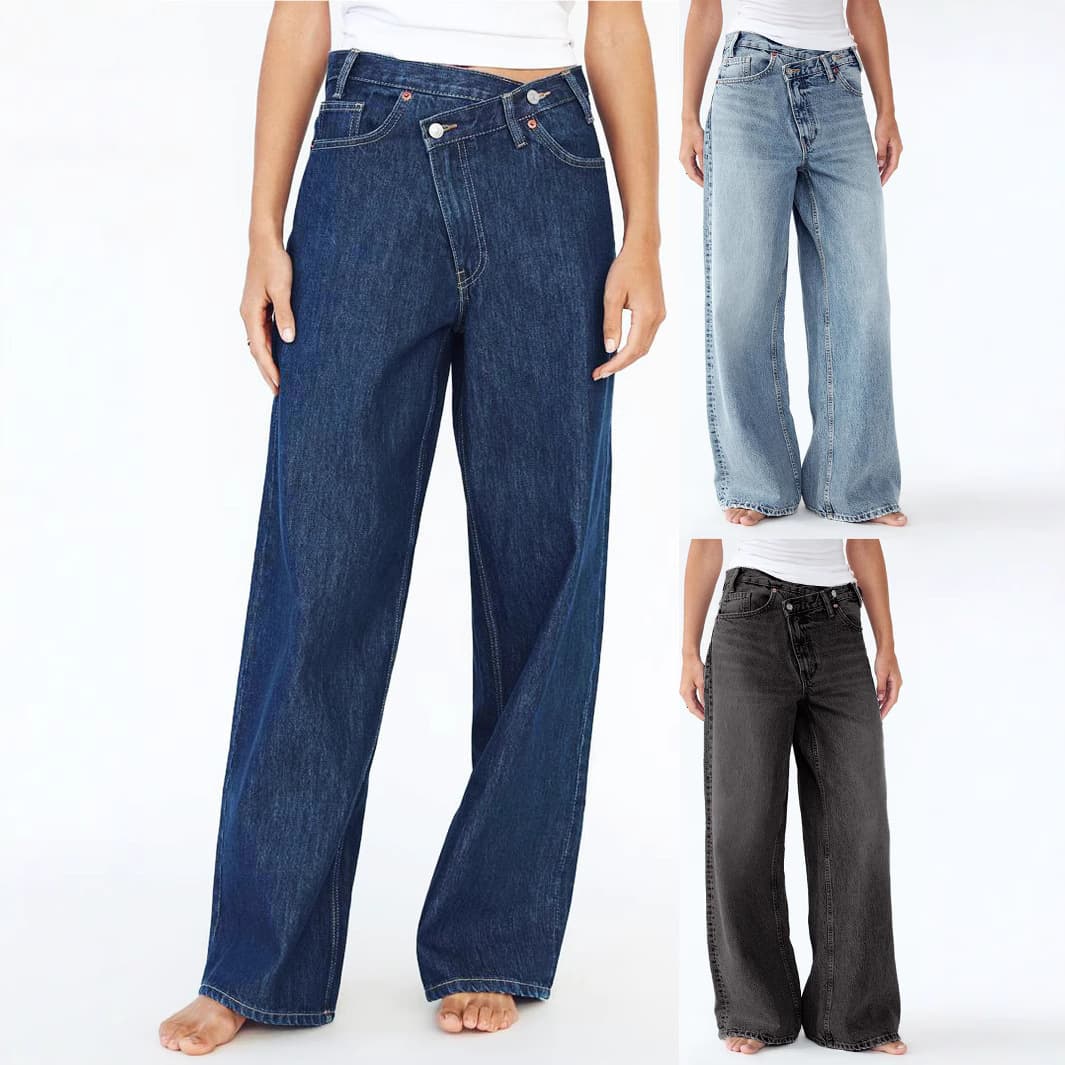 European And American Jeans For Women Casual Straight Pants Cross Border Wholesale