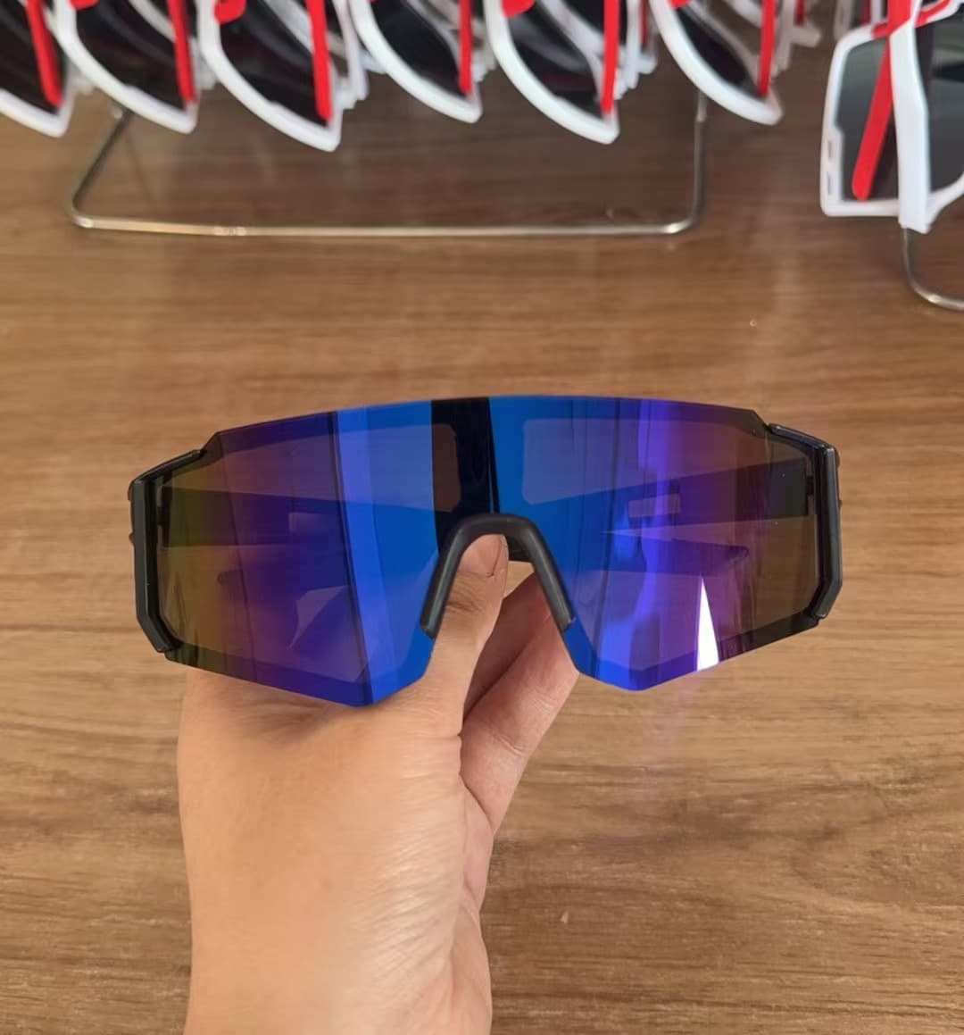 Lunettes de soleil colorées tendance pour l'alpinisme, le cyclisme, le ski et la conduite, anti-ultraviolets