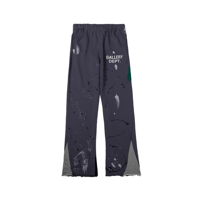 Pantalon sanitaire graffiti à l'encre longue, style américain, high street GALLERY DEPT, sport à jambes droites pour hommes et femmes