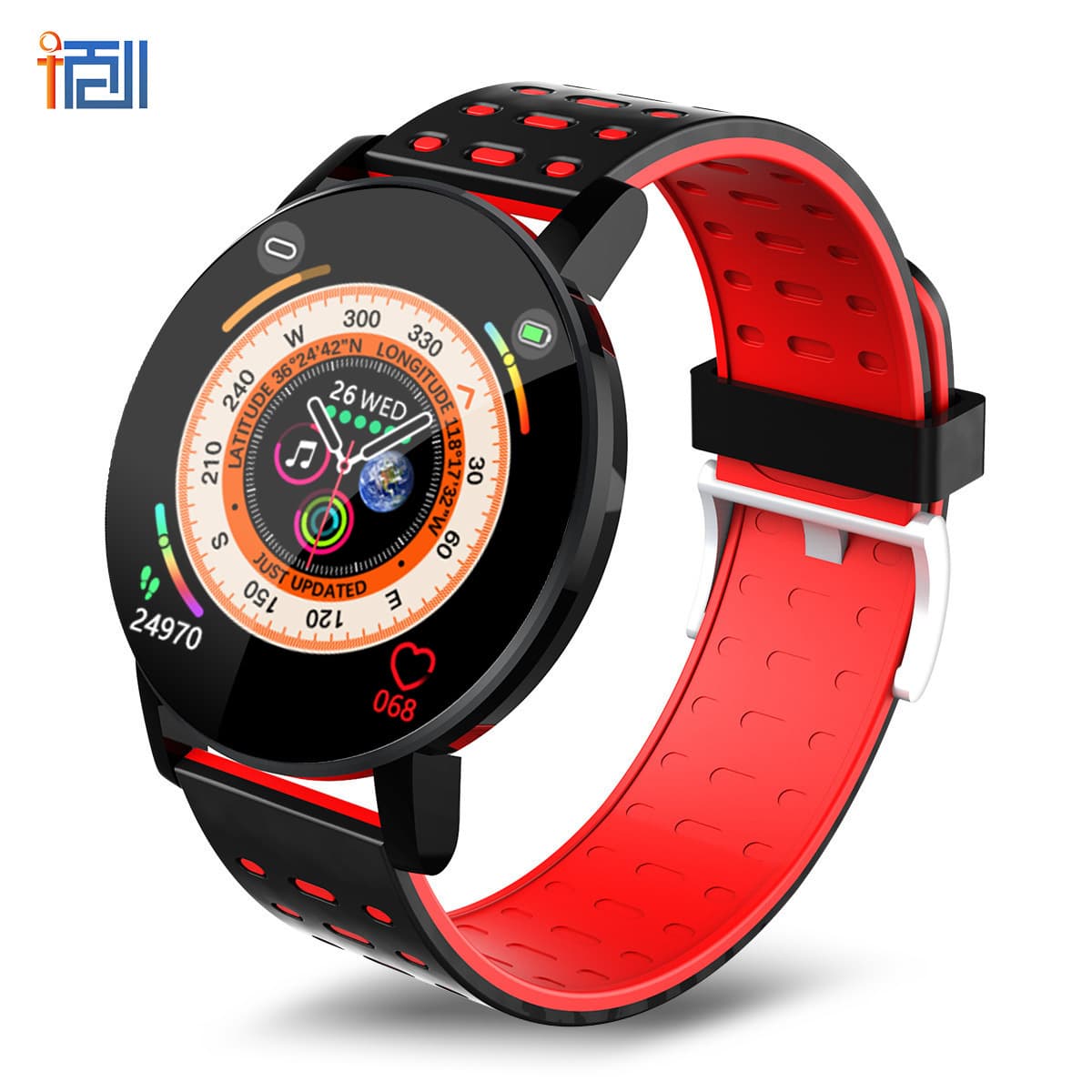 119plus Smart Bracelet 119 Smart Watch Steps, Heart Rate, Blood Pressure, Caller Information Reminder, Sports Bracelet