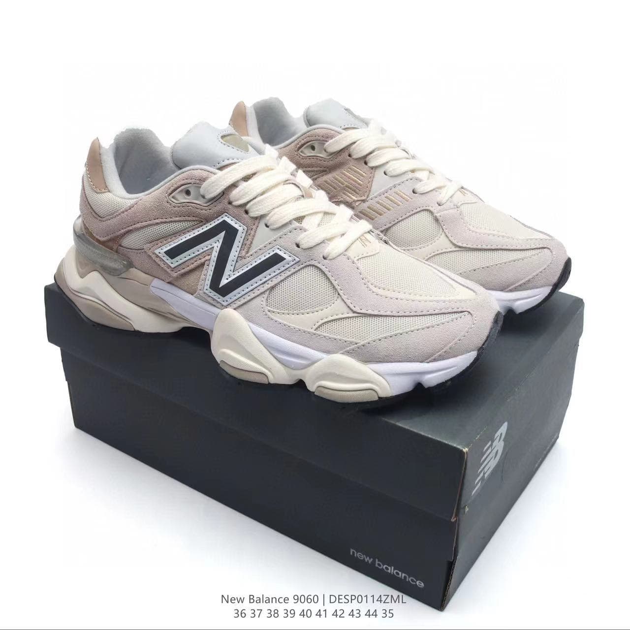 Nouvelle édition haute NB9060 Pure Original Sports Millennium Elephant Hooves pour hommes et femmes, semelle épaisse rehaussante pour papa