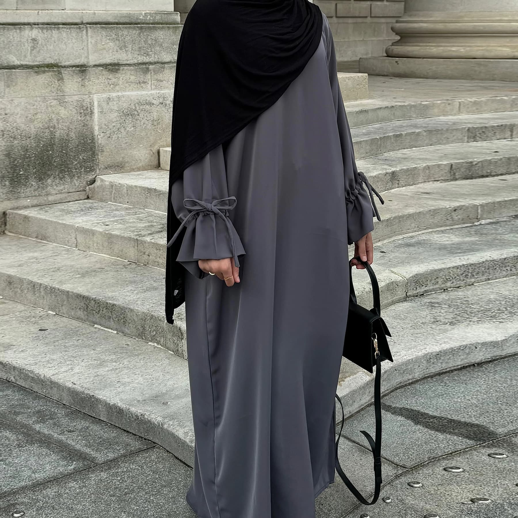 Women's Clothing Solid Color Sleeve Robe