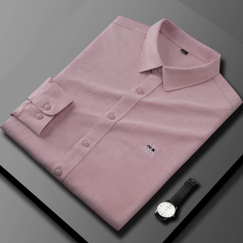 Chemise à manches longues printemps automne nouvelle version coréenne tendance en pur coton pour homme, décontractée et élégante.