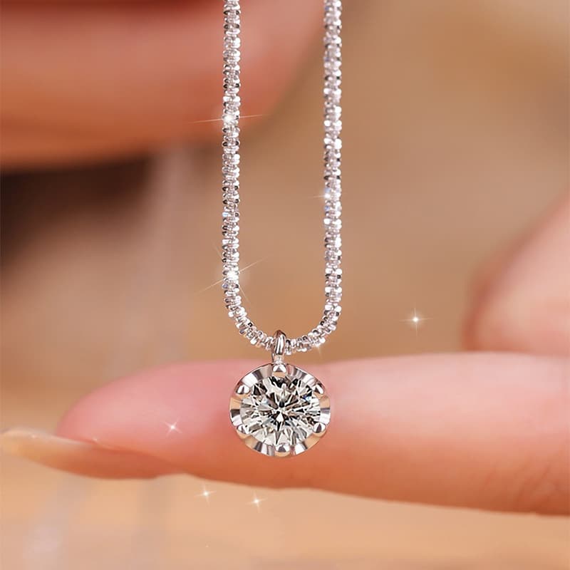 Sparkling Diamond Necklace For Women, Exquisite Light Luxury High-end Clavicle Chain, Fashionable Versatile Niche