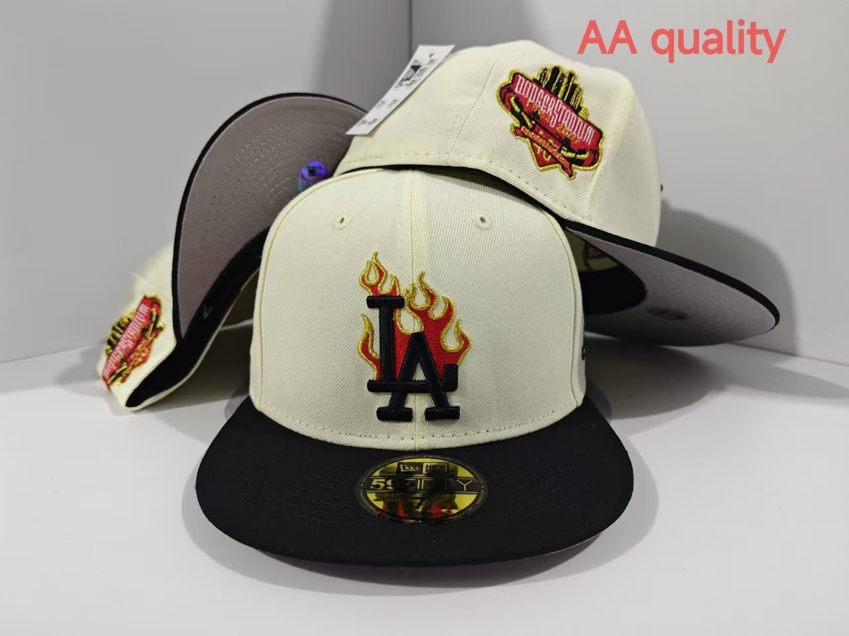Casquette de baseball tendance 2025, modèle AA, taille unique, visière plate, idéale pour les équipes de commerce extérieur transfrontalier.