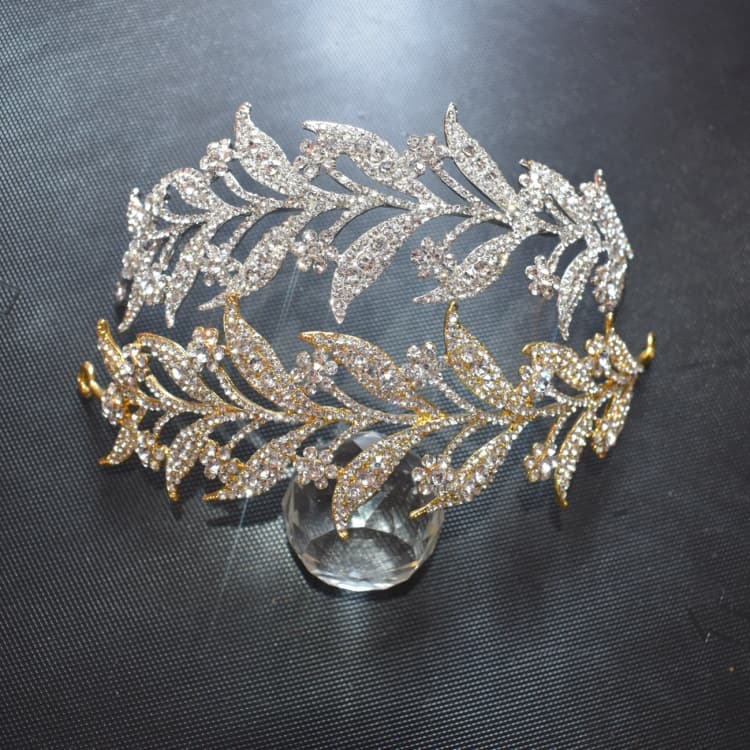 Korean new style bridal tiara, hair accessories, alloy inlaid rhinestone crown, wedding dress, photo studio accessories, wholesale in stock