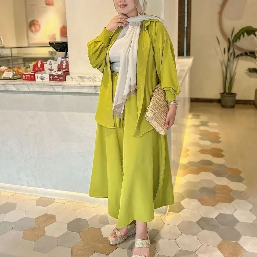 Middle Eastern Arab women's clothing autumn and winter new fashion casual loose long-sleeved shirt