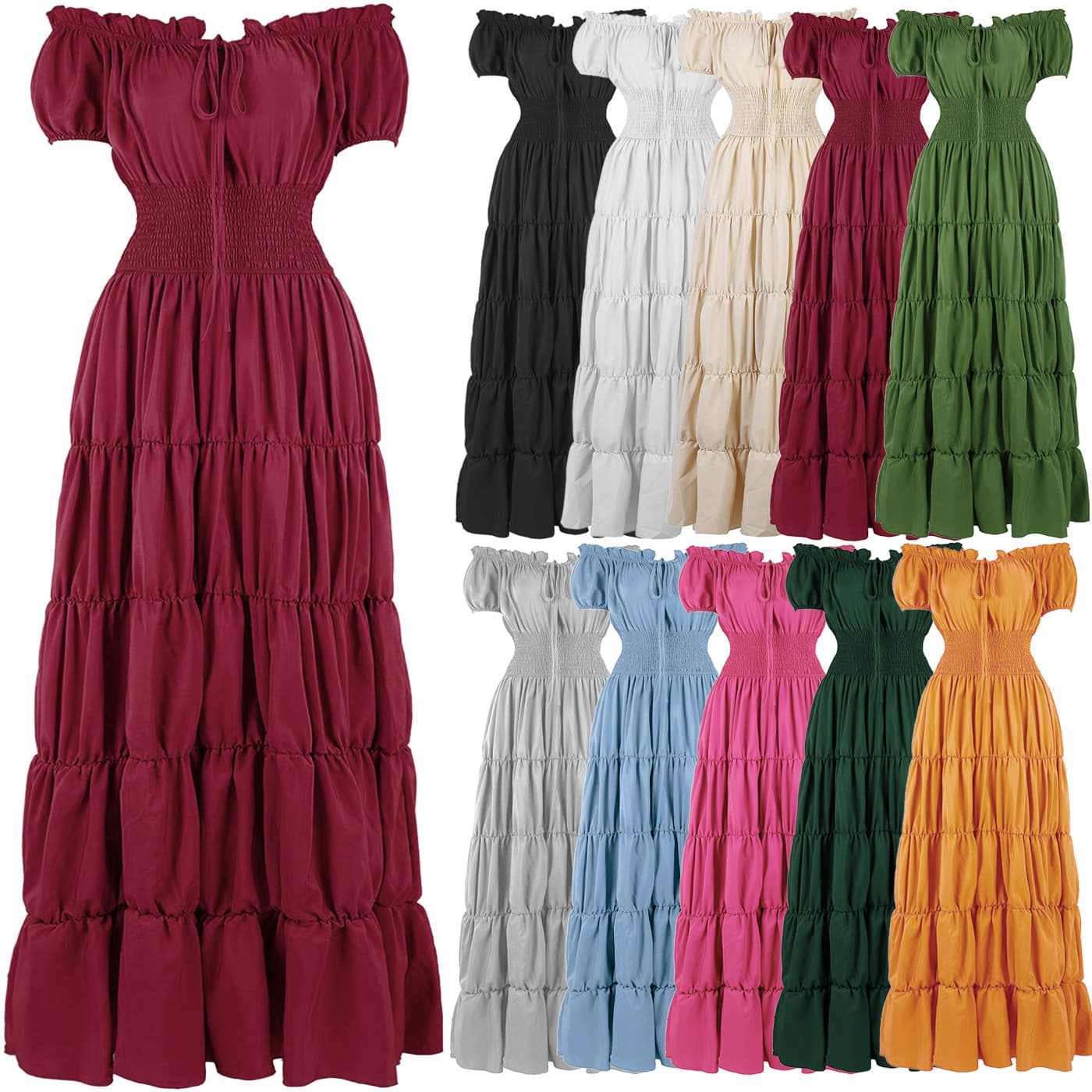 women's long skirt retro clothing