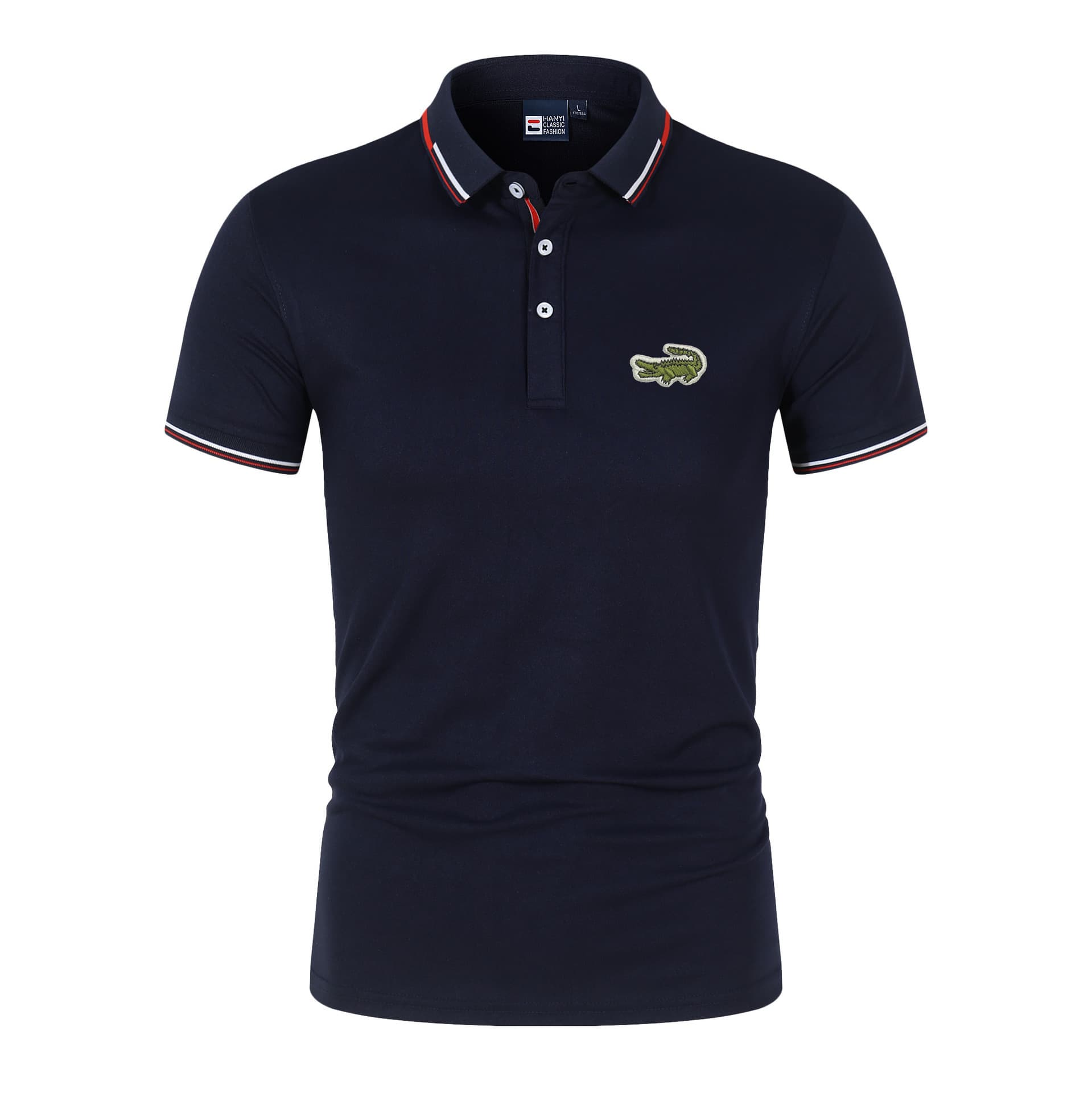 Vêtements pour hommes polo T-shirt à manches courtes à revers pour hommes