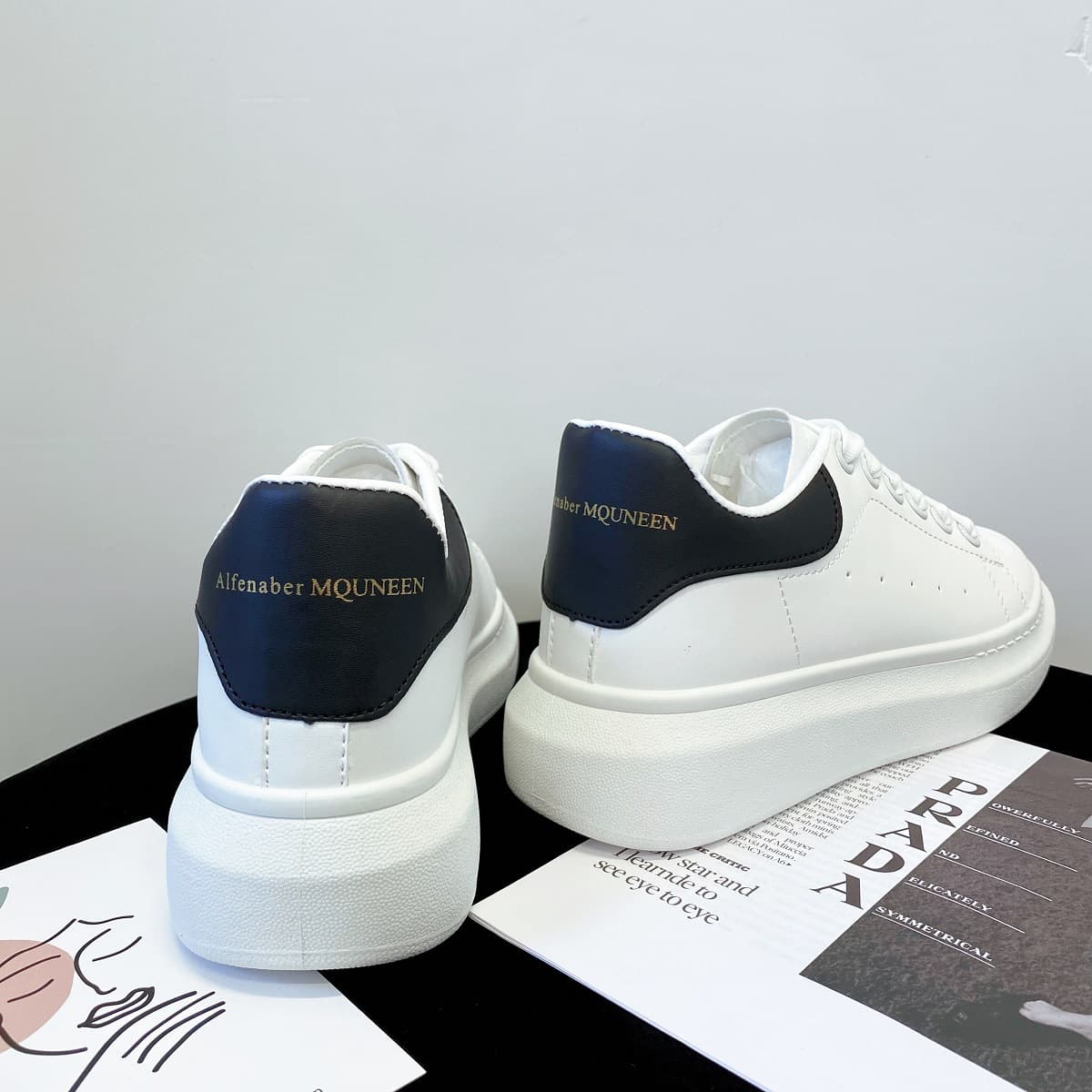 Chaussures pour femmes, chaussures pour hommes, chaussures blanches, chaussures à semelles épaisses, chaussures de sport décontractées