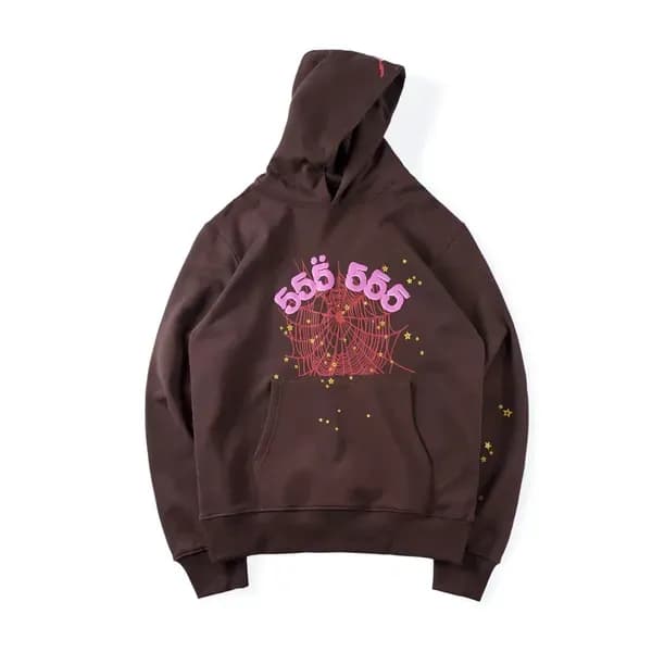 Sweat à capuche Spider pour enfants Sp5der 555555 Sweat à capuche pour garçons et filles, imprimé toile d'araignée de haute qualité