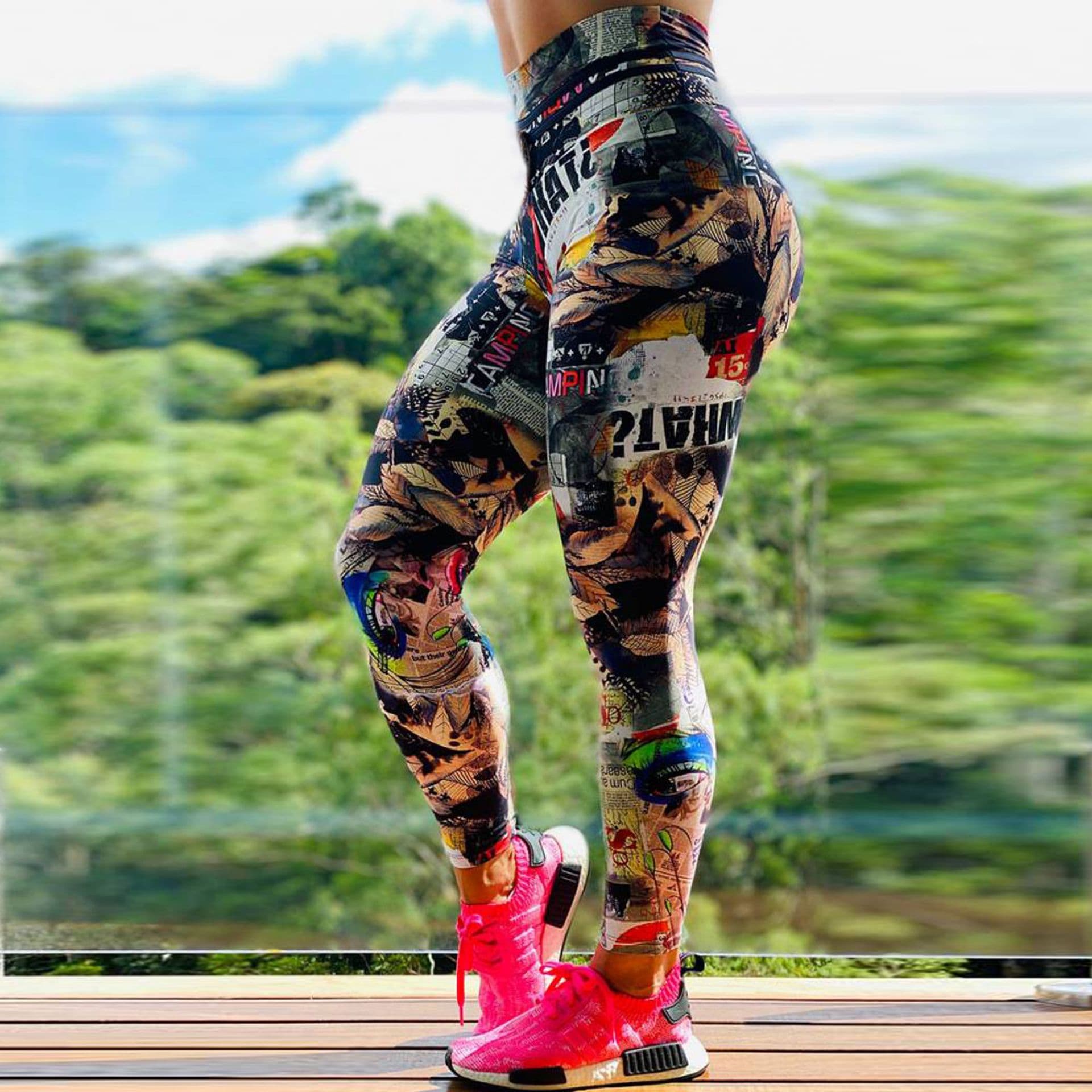 High-waist Hip Leggings Women's Sports Quick-drying Fitness Pants Leggings Ready For Supply Yoga Pants