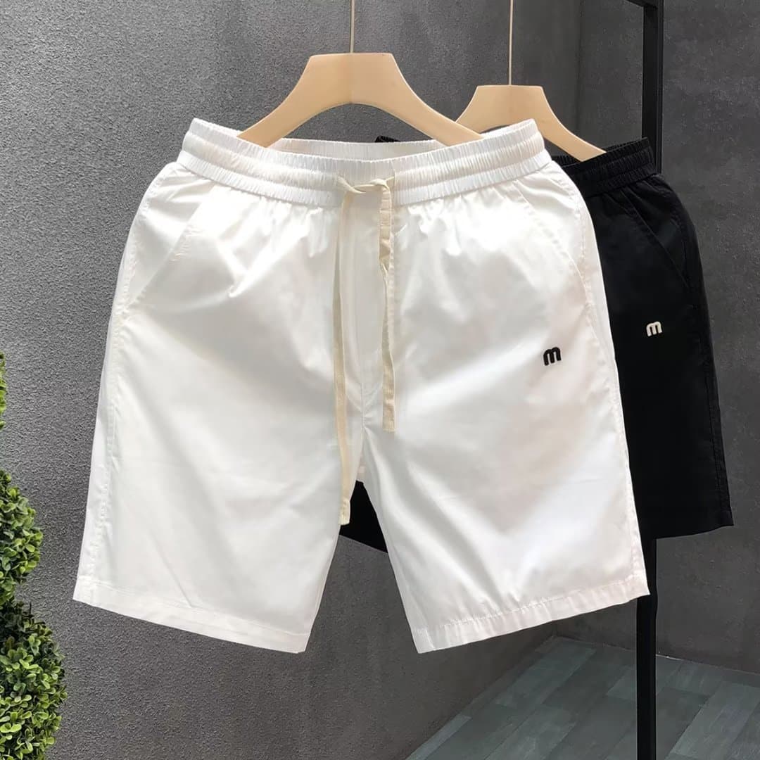 Men's Clothing 2024 Summer New Casual Shorts Men's Lightweight All match Five point Casual Pants Drawstring Elastic Half length Overalls