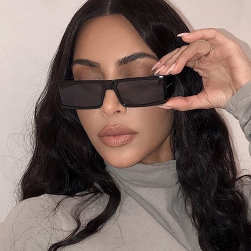European and American Personalized Mercury Film Punk Sunglasses for Women with Retro Small Box Sunglasses Trendy Street Photography Glasses
