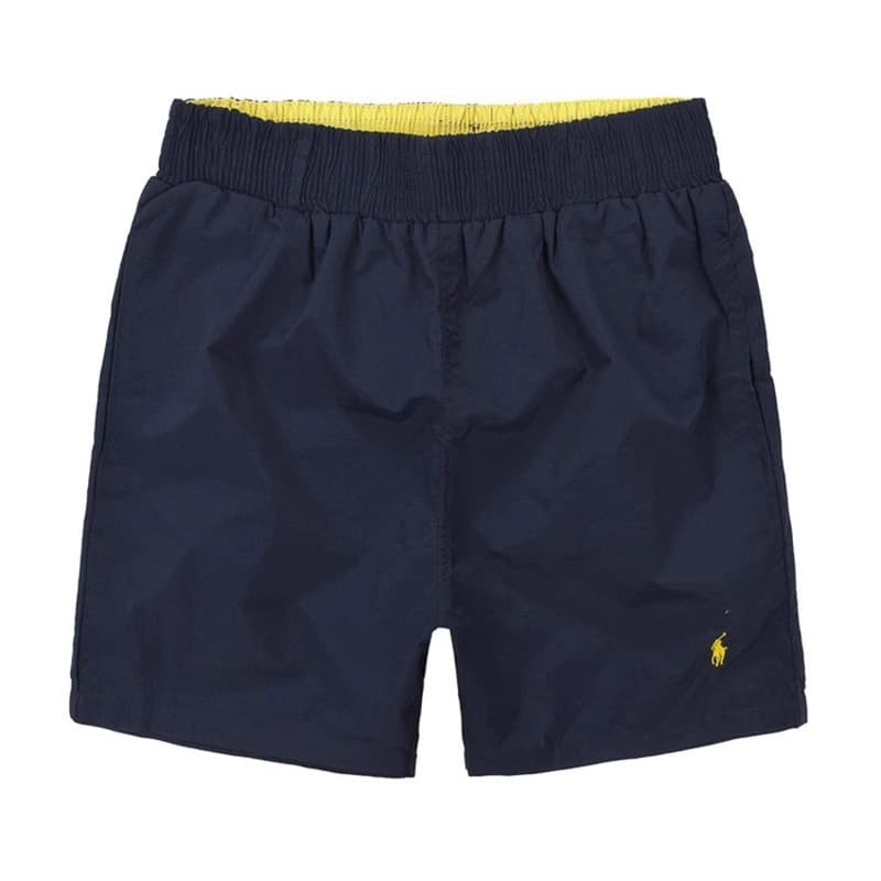 Short de bain homme à séchage rapide, short de plage taille élastique avec logo brodé, maillot de bain décontracté et léger pour la piscine et