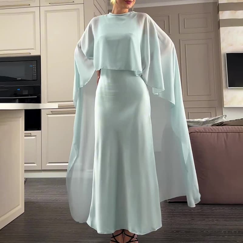 Women's Clothing Fashion Casual Long Skirt Dress Shawl Suit