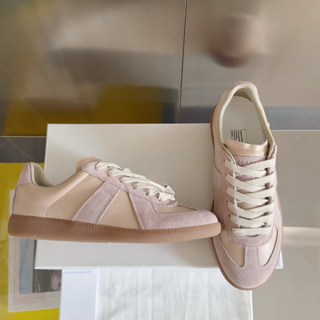 Chaussures d'entraînement d'été unisexes à bout rond plat, pointure 25, style allemand, baskets de sport décontractées et polyvalentes, parfait