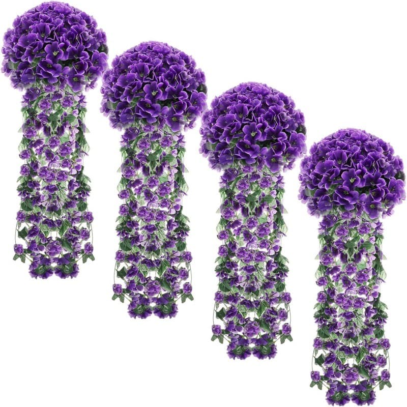 Home Furniture Wall Hanging Flower Vine Interior Decoration Wall Flower Artificial Flower Hanging Flower Living Room Wall Hanging Flower Hanging Plant