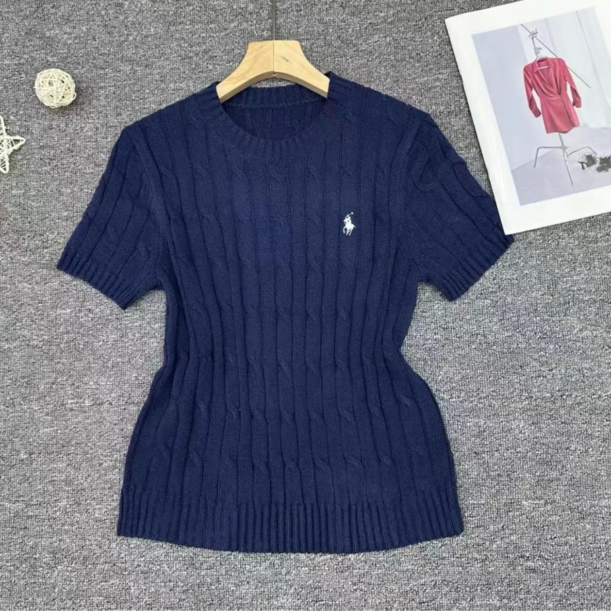 Pull à col rond pour femmes, câble torsadé Newton brodé, haut de tempérament