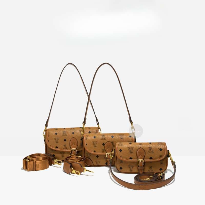 2025 New Brown Flip-top Bear Shoulder Bag - Cute Birthday Gift Small Square Bag With 3 Sizes (L/M/S)