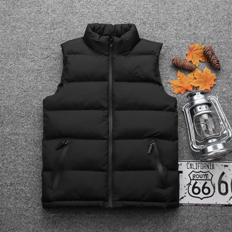 Men's Clothing [SeoulWarm] Men's Quilted Vest - Korean Style Puffer Sleeveless | Winter Fashion Outerwear