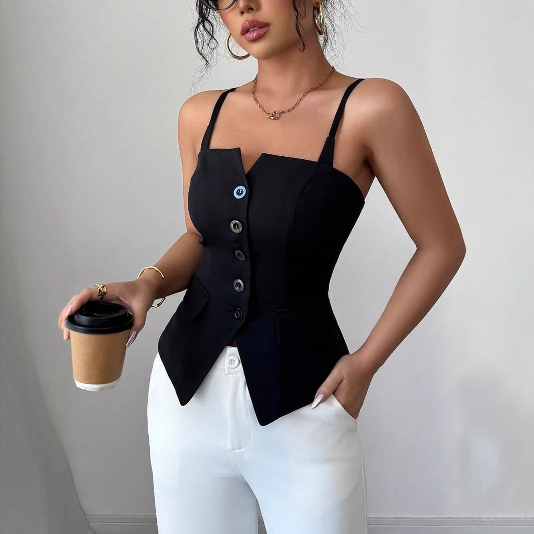 Women's Clothing New Women's Slimming And Thin Outer Wear Small Vest Camisole