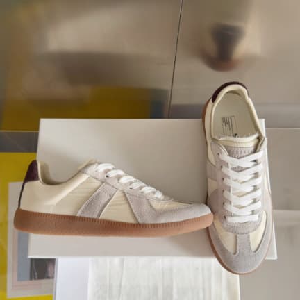 Chaussures d'entraînement d'été unisexes à bout rond plat, pointure 25, style allemand, baskets de sport décontractées et polyvalentes, parfait