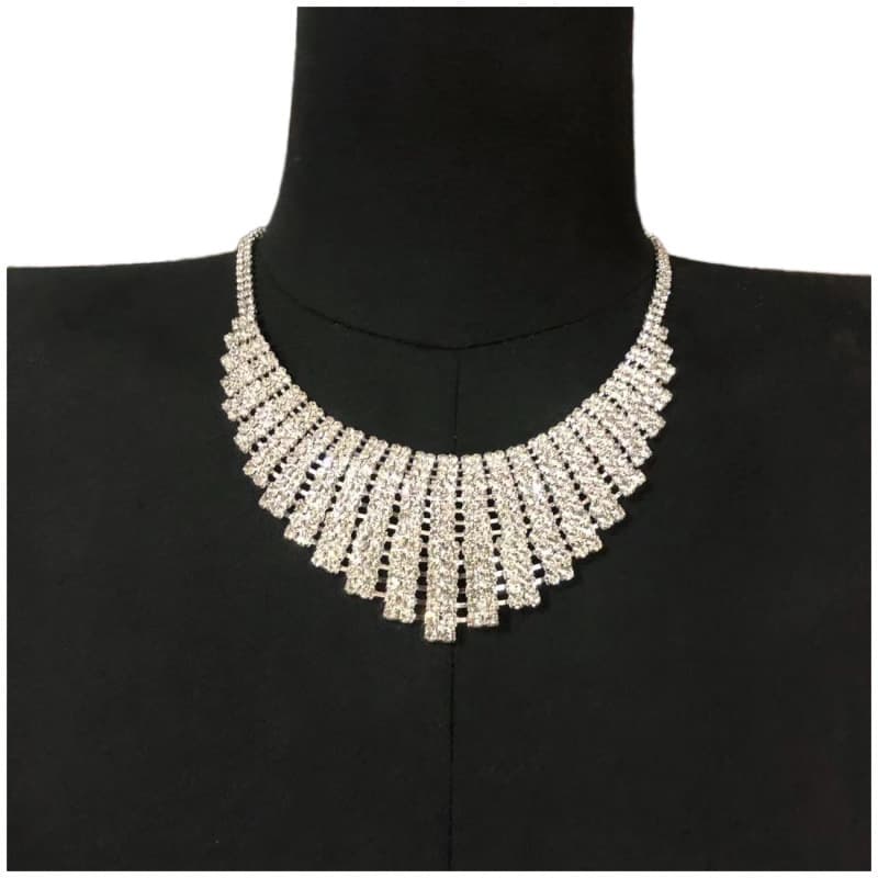 Bridal jewelry new style diamond tassel necklace ladies
