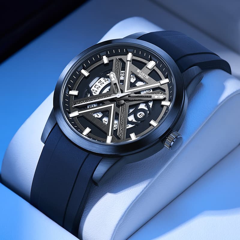 Swiss Brand Trendy Fashionable Calendars, Night Light Watches, Men's Watches