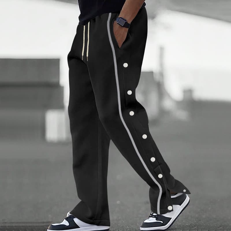 Men's Clothing Autumn New Men's Casual Youth Versatile Sports Cuff Trousers Large Size Sweatpants Men