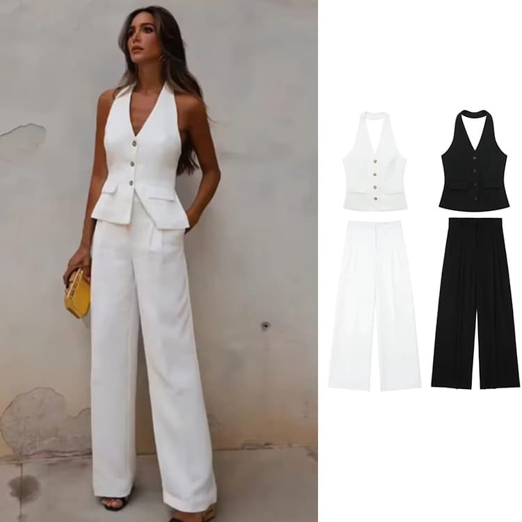Women's Clothing Spring And Summer New Women's Vest Vest + Shorts Suit