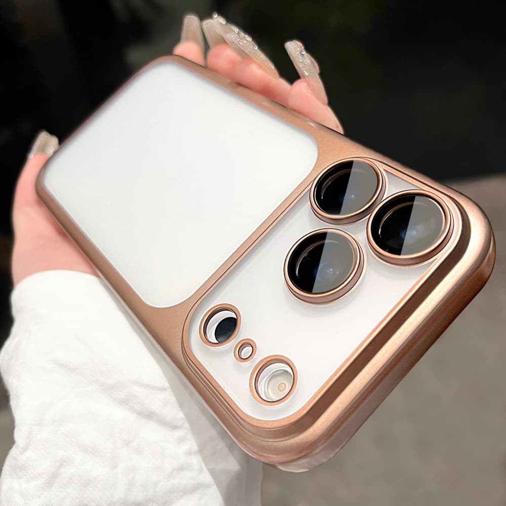 Original Plating UV Frosted Case For Iphone 17 Air 16 15 Pro Max 17Pro 17Promax Luxury Rugged PC Armor Translucent Phone