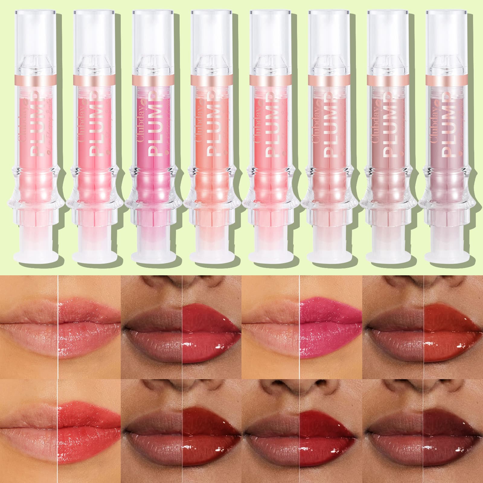 Hot selling moisturizing mirror lip oil water light plump lip needle tube lip glaze makeup