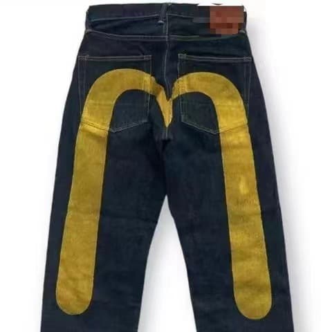 Hip Hop American Original Classic Niche Ins Printed Men's And Women's Loose Fitting Trend Pants Cool Jeans