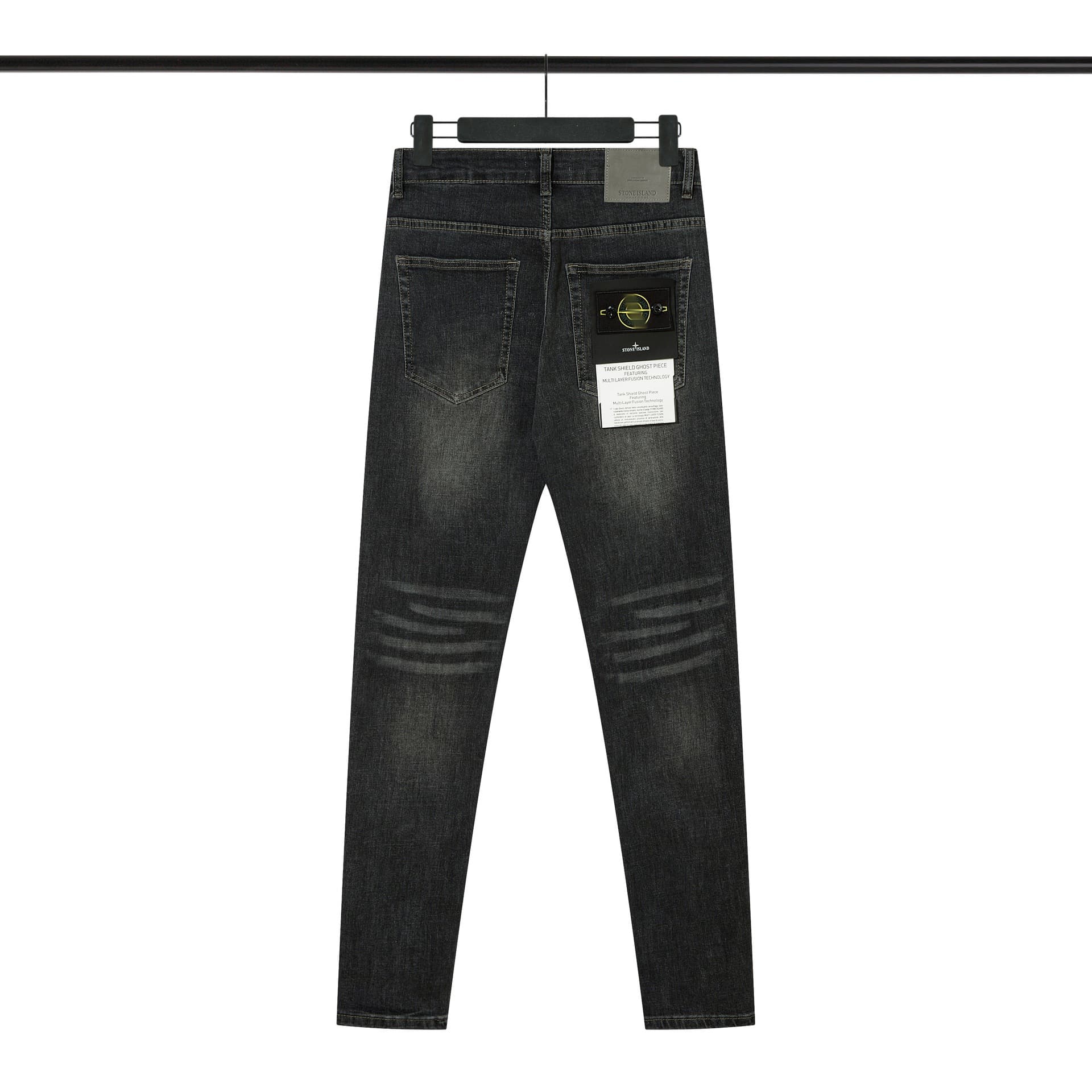 Jean de travail Stone New noir Men's Island