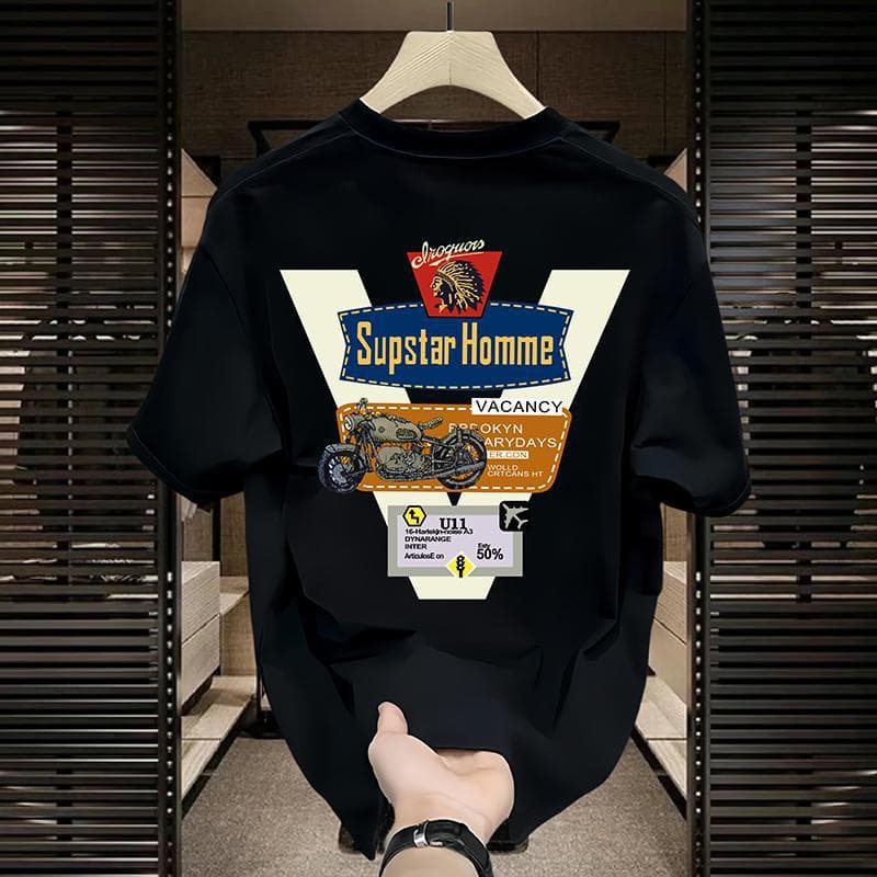 Men's Clothing Short Sleeved T Shirts Summer T Shirts Loose Casual Tops