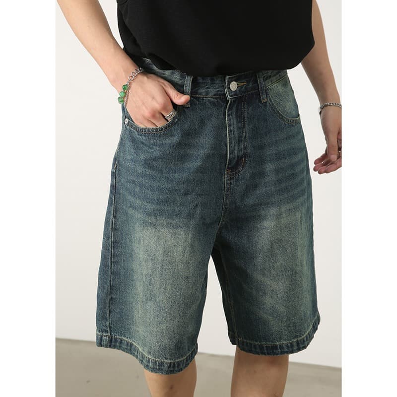 New Denim Shorts Men's Summer Ins Trendy Shorts Loose Versatile Casual Pants Trend