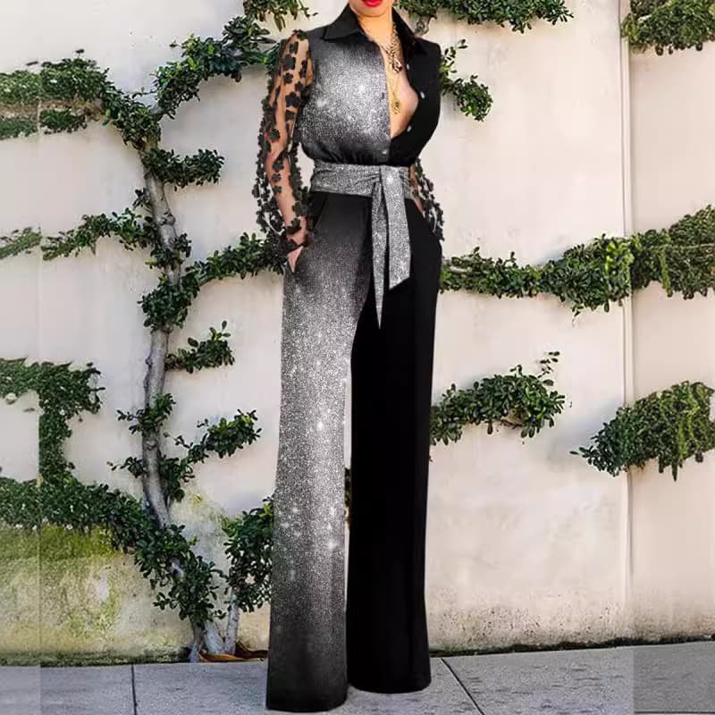 Women's Clothing spring and summer new women's clothing sexy lace splicing bell bottoms