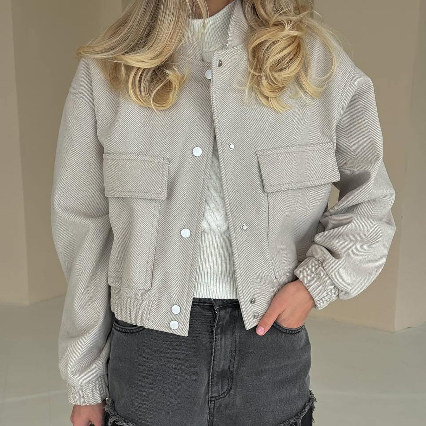 Women's Clothing New Women's Niche Solid Color Jacket Temperament Leisure Ins Trend Style