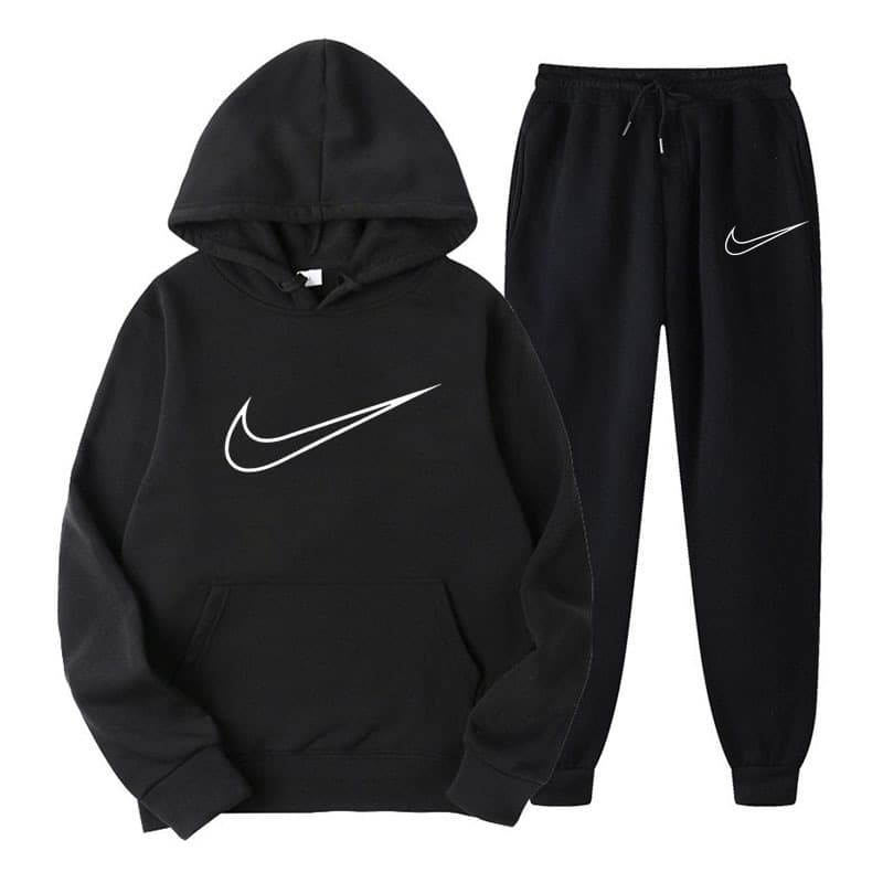 Ensemble de vêtements de sport pour étudiants d'automne 2024, sweat-shirt à capuche ample et à la mode, pantalon de survêtement, ensemble deux p