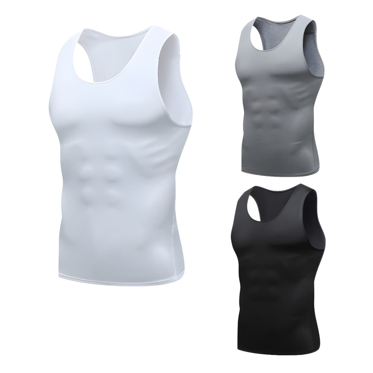 Men's Clothing New Fitness Clothes Men's Vest Summer Football Basketball Training Tights Quick Drying High Elastic Sports Tights Vest