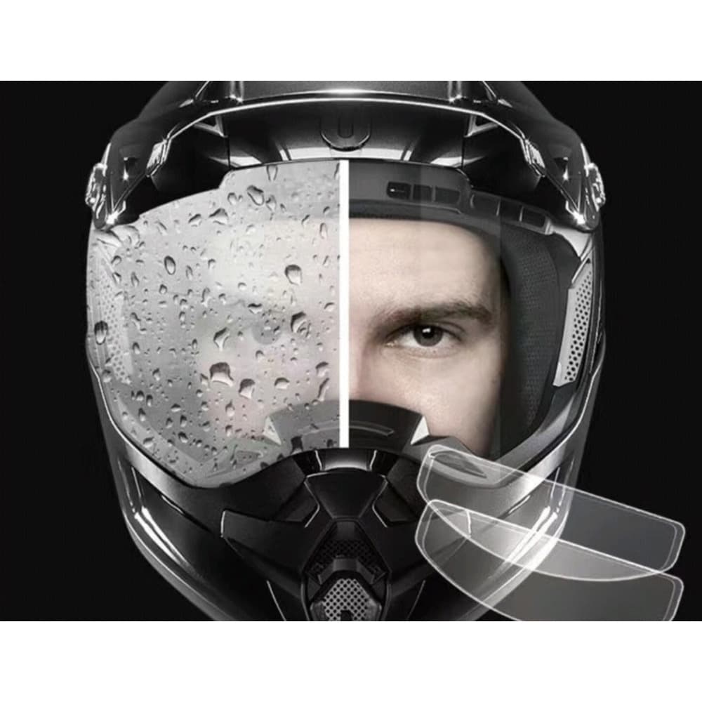 Electric motorcycle high-definition anti fog lens riding safety helmet, rainproof film, waterproof sticker, universal
