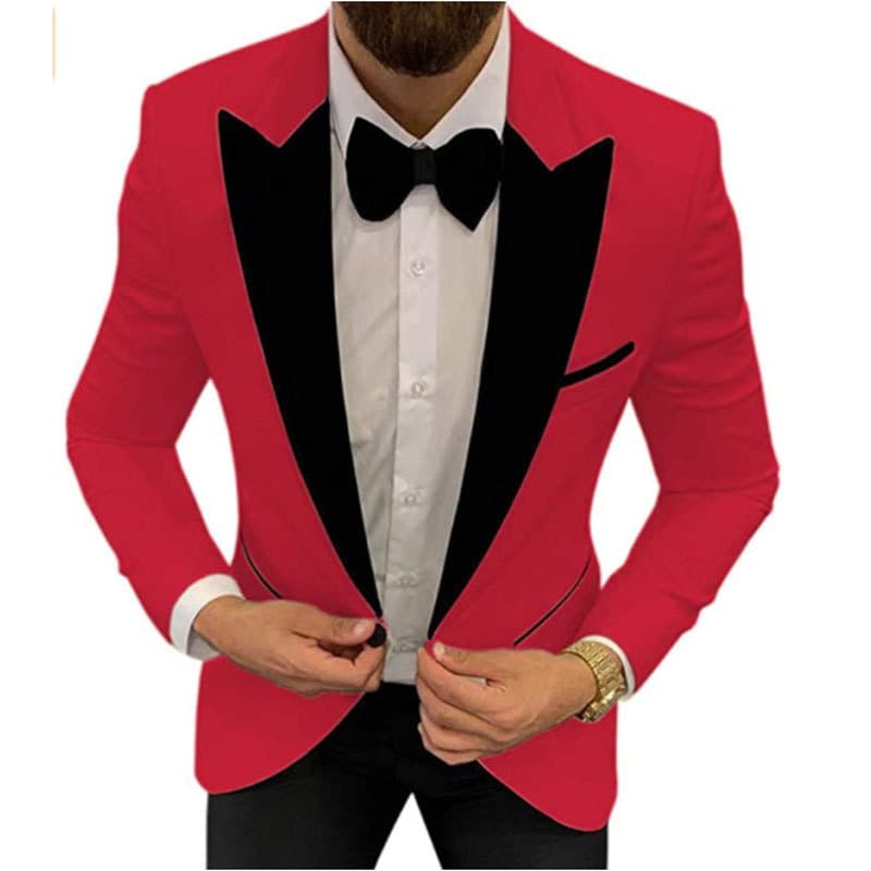Men's Two-piece The Groom And Best Man, Wedding Banquet, Oversized Suit For Men