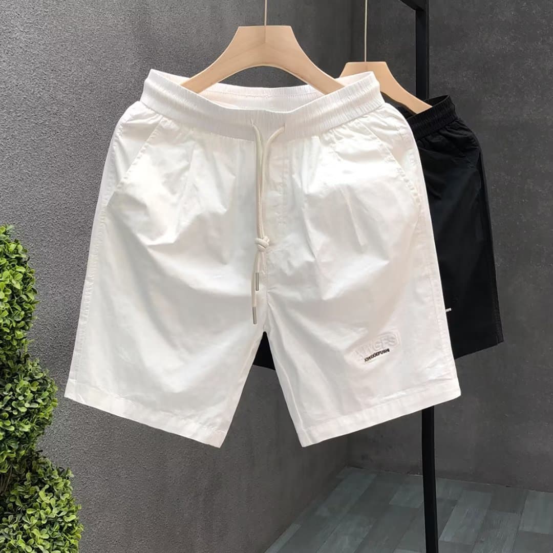 Men's Clothing Summer Stylish White Shorts Trendy Cool Light Luxury Casual Shorts Outer Wear Quick Drying Beach Pants