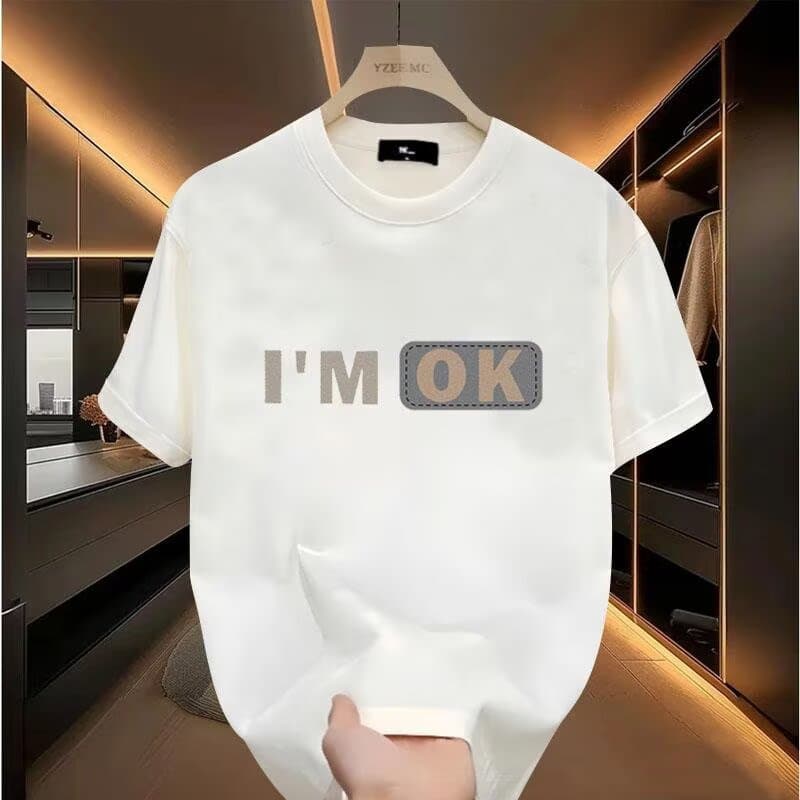 Men's Clothing Short Sleeved T Shirt For Men Summer New Style Personality Niche Versatile Loose Round Neck Trendy Top