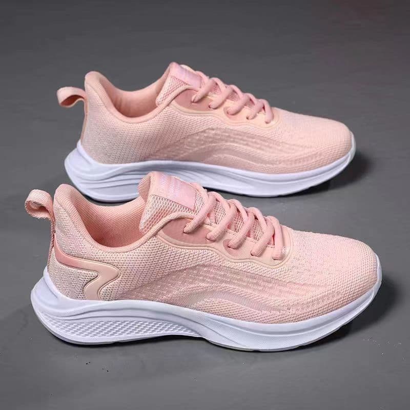 Fashion women's shoes summer new flying woven lightweight breathable running shoes comfortable casual transport Women's walking shoes