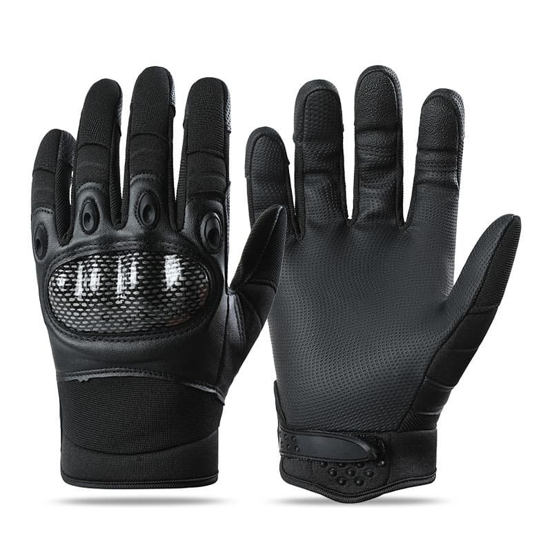 Cycling Gloves Tactical Gloves Outdoor Training Riding Motorcycle Non Slip Wear Resistant Touch Screen PU Men's Long Finger Hard Shell Protection